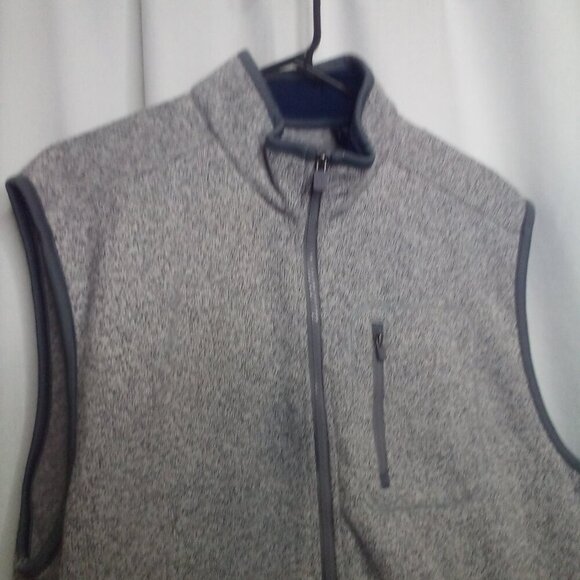Chaps Vest XL Men Sleeveless Full Zip Pockets Gray - Picture 9 of 16
